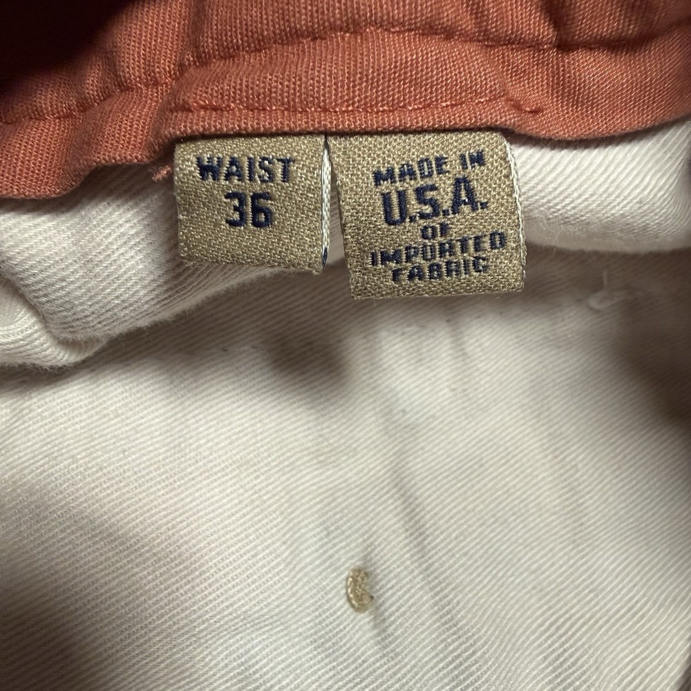 Bills Khakis M2 Chino Pants Mens 36x27 Nan Tucket Salmon Office Made in USA - Picture 3 of 6